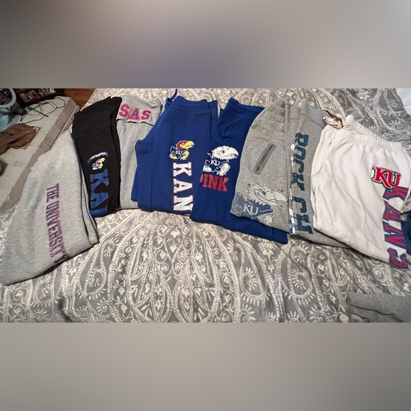 HUGE Kansas Jayhawks Clothing Lot - Tons Of Victoria Secret Pink - Picture 2 of 4